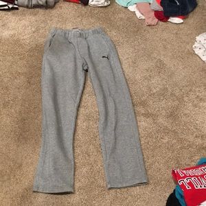 gray Puma sweatpants